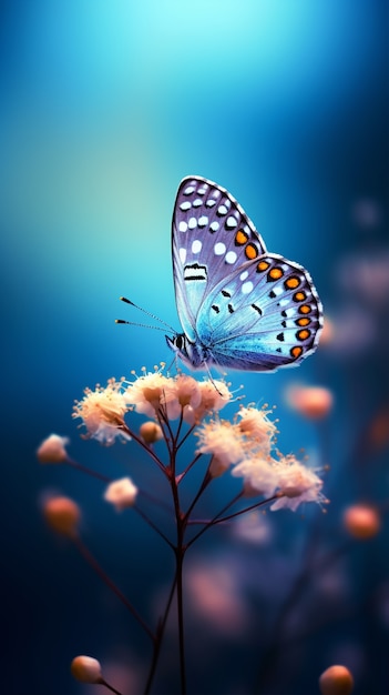 Free Photo beautiful butterfly in nature