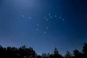 Free photo beautiful constellations on sky