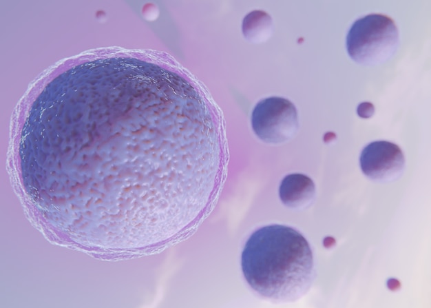 Beautiful fertility concept in 3d rendering