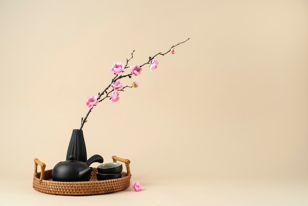 Beautiful ikebana arrangement