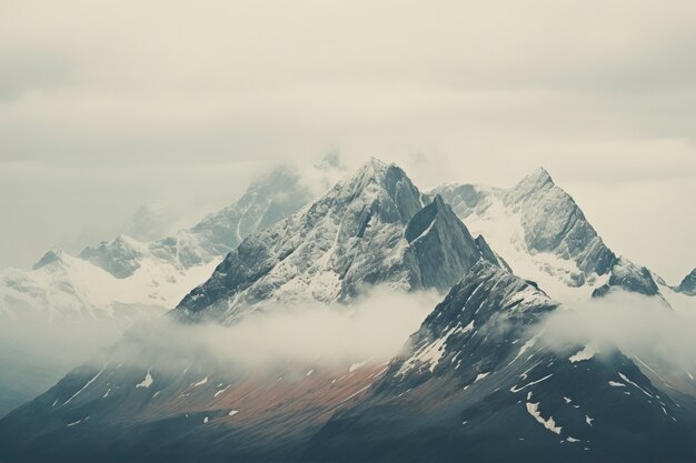 Beautiful nature landscape with mountains