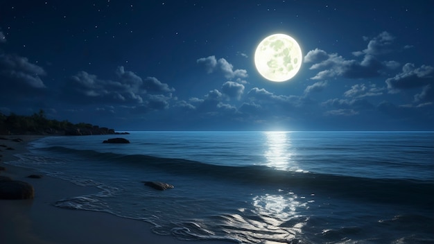 Free photo beautiful photorealistic moon