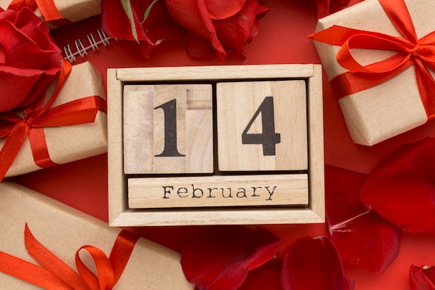 Free photo beautiful valentine's day concept