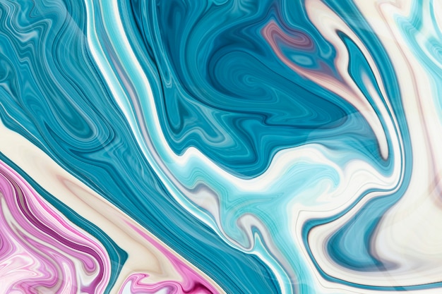 Free photo blue fluid art abstract background