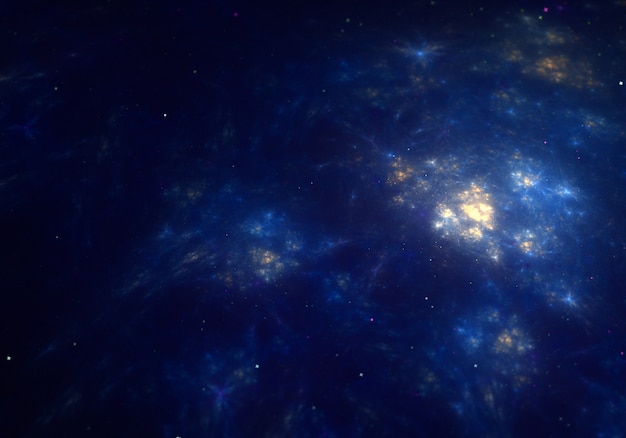 Free photo blue galaxy wallpaper