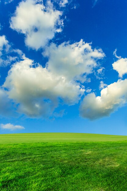 blue sky and white clouds