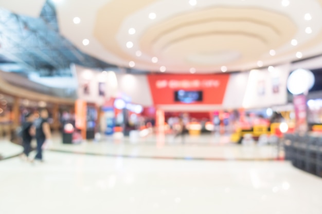 Free photo blur shopping mall