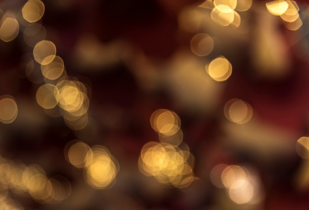 Free photo blurred bokeh style lights in the evening