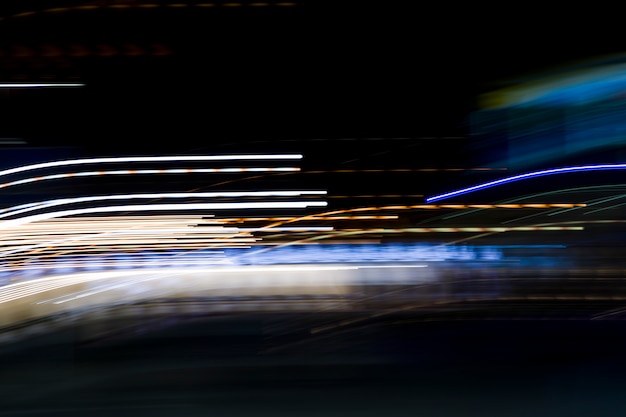 Free Photo blurred night lights