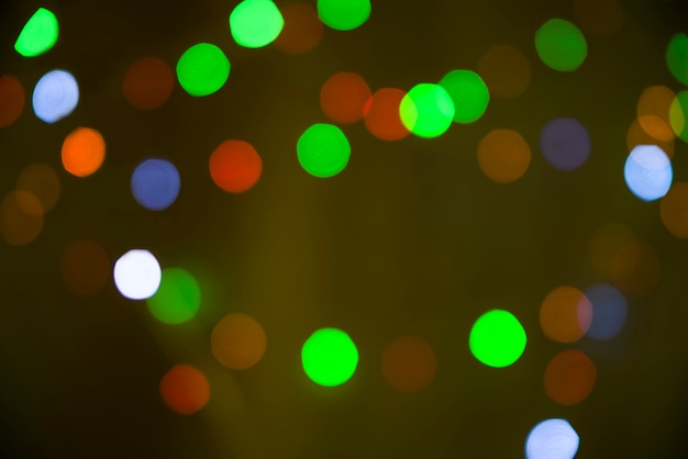 Free photo blurs of many bright verdant lights