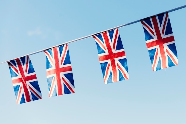 Free photo british flag national sign concept