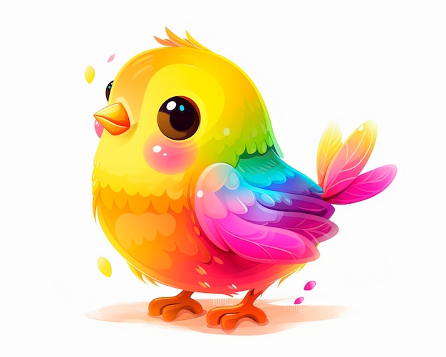 Free Photo cartoony bird illustration