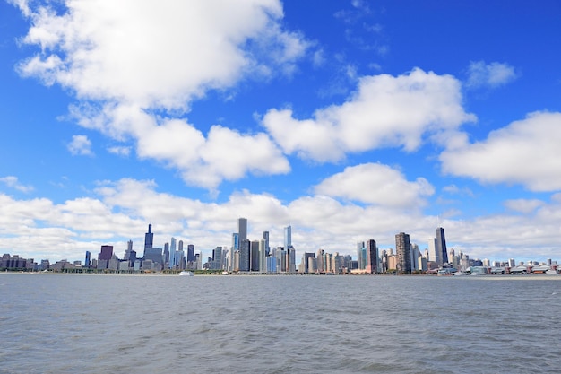 Chicago city urban skyline