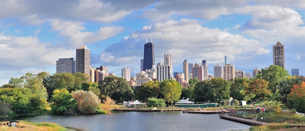 Free photo chicago skyline