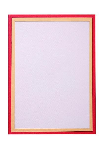 Free photo christmas gift card plain red border frame vertical isolated