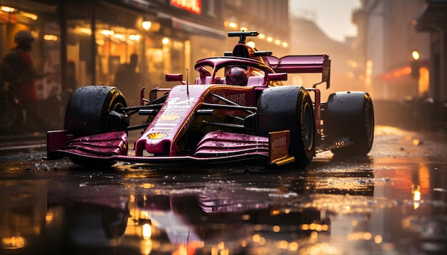 Free Photo cinematic shot of pit stop f1