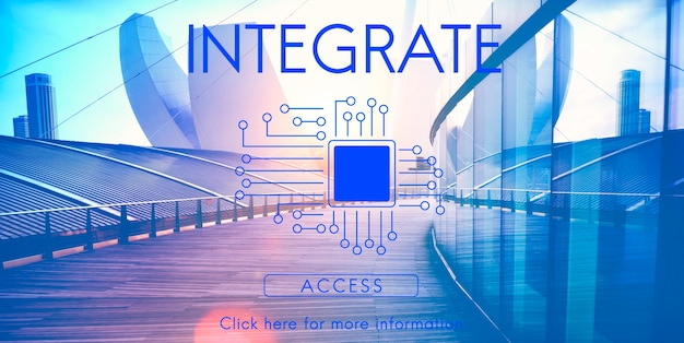 Free photo circuit board chip technology concept