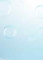 Free photo clear bubble blue gradient background