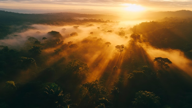 Free photo cloud forest landscape