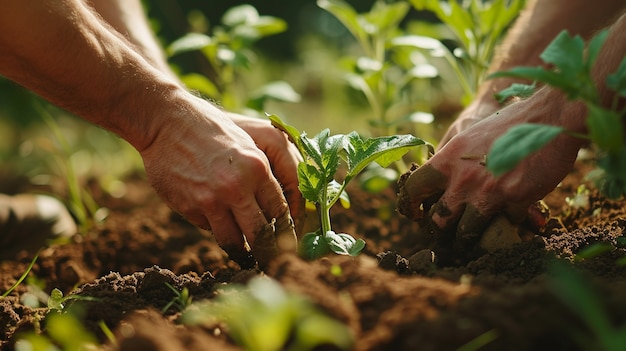 Free photo community of people working together in agriculture to grow food