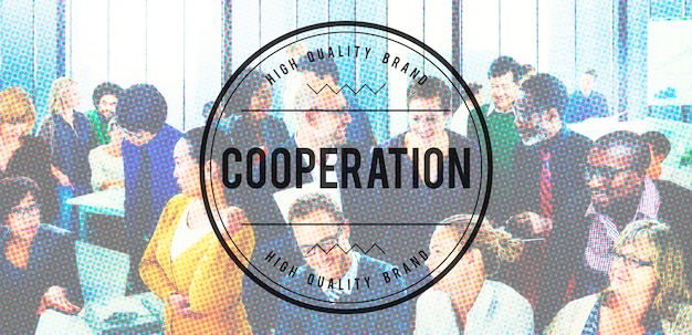 Free photo cooperation unity together teamwork partnership concept