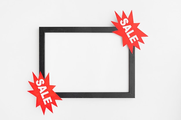 Free photo copy space frame with sale label