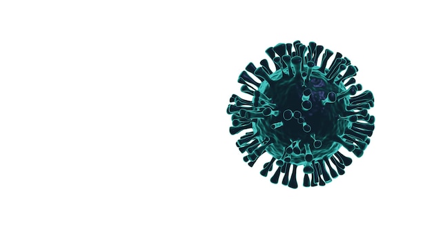 Free photo covid-19, coronavirus, 3d virus render on background.