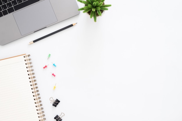 Free photo creative flat lay photo of workspace desk