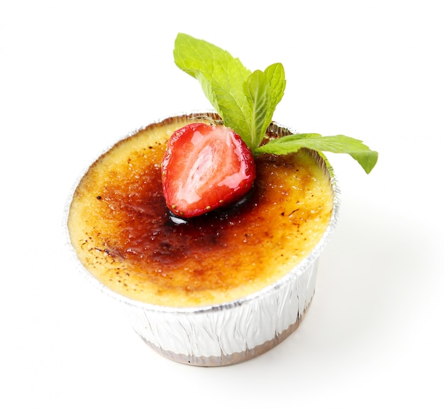 Free photo creme brulee