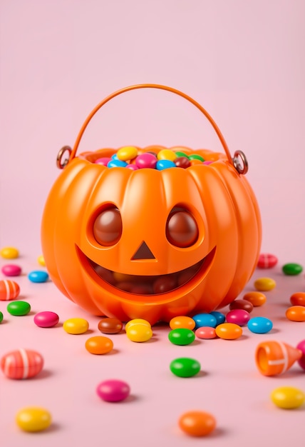 Cute halloween 3d pumpkin