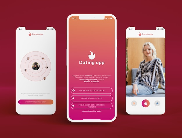Free photo dating app interface on smartphone