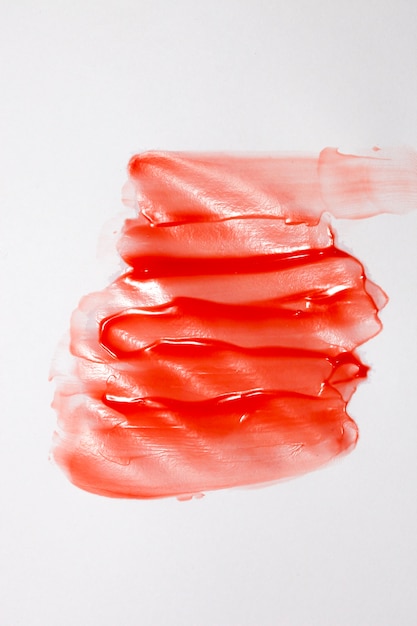 Free photo decorative stain of red paint