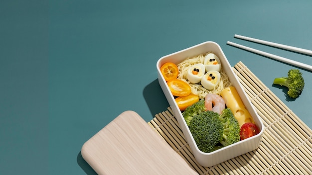 Free Photo delicious bento box assortment