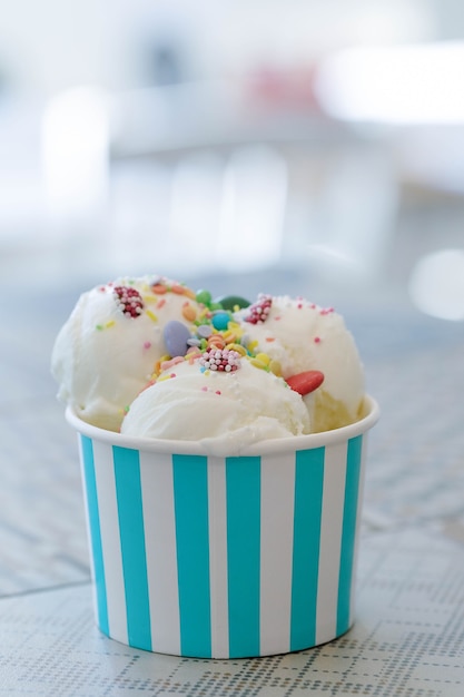 Free photo dessert. delicious ice cream on the table