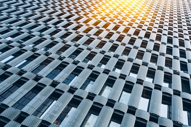 detail shot of high-rise buildings in modern city