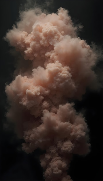 Dreamy and colorful smoke clouds