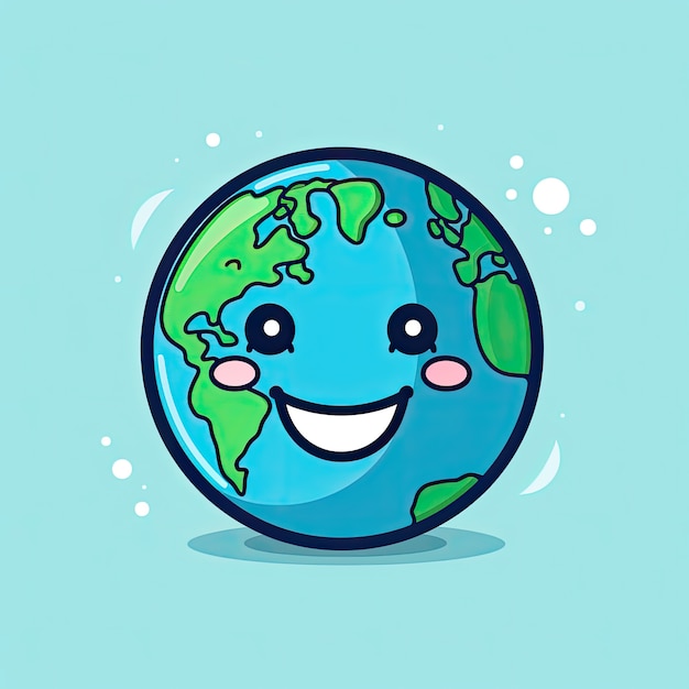 Free Photo earth  in  cartoon style