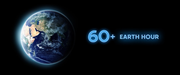 Free photo earth hour photo composition