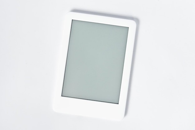 Free photo ebook reader over isolated white background