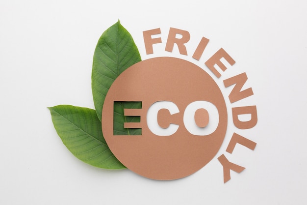 Free photo eco friendly sign