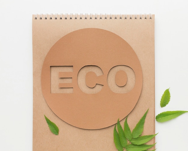 Free photo ecological notebook