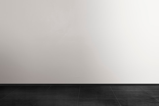 Free photo empty minimal room interior design in black and white tone