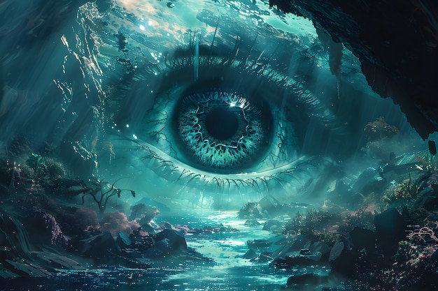 Free photo fantasy eye illustration