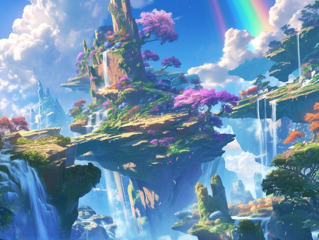 Fantasy magic landscape