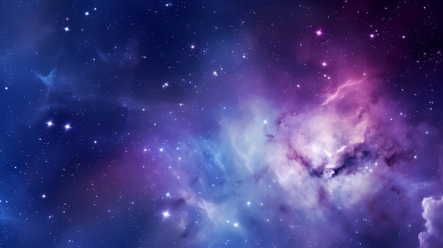 Free photo fantasy style galaxy background