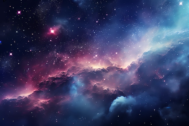 Free photo fantasy style galaxy background