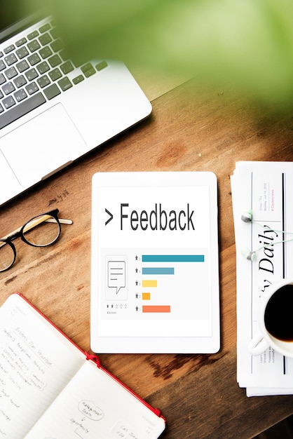 Free photo feedback comment survey support response bar word