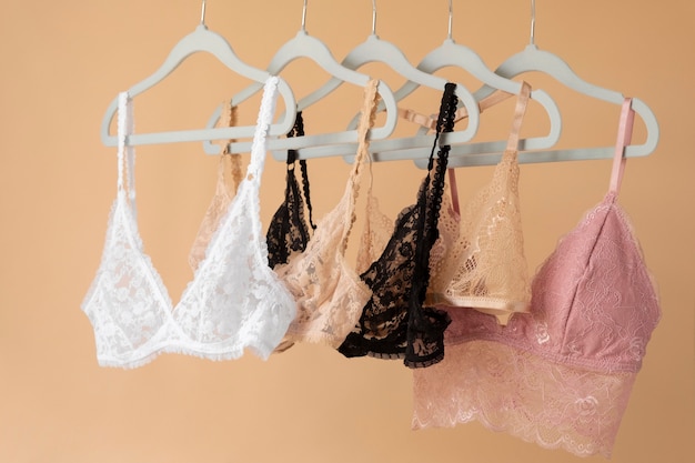 Free photo female lingerie arrangement still life