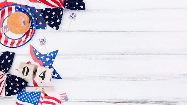 Free photo festive decor for independence day