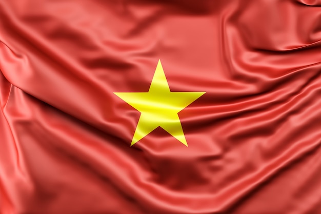 Free Photo flag of vietnam